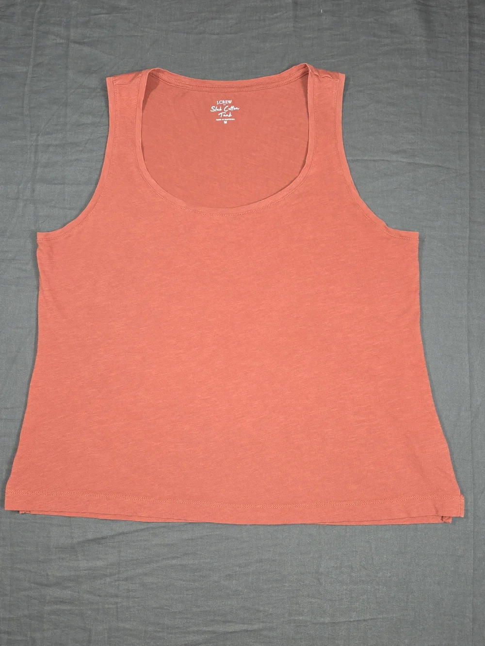 J. Crew Coral Scoop Neck Tank Top